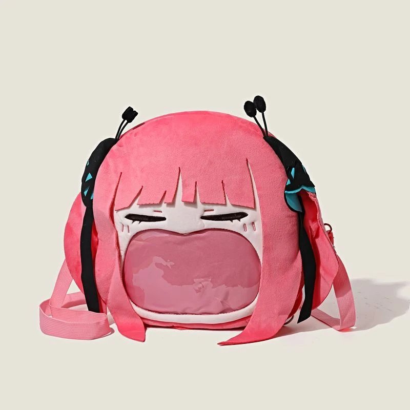 

5-toubun no Hanayome Nino Kawaii Figure Large capacity Big Mouth Ita Backpack – Doll & Badge Storage Backpack Girl Gifts