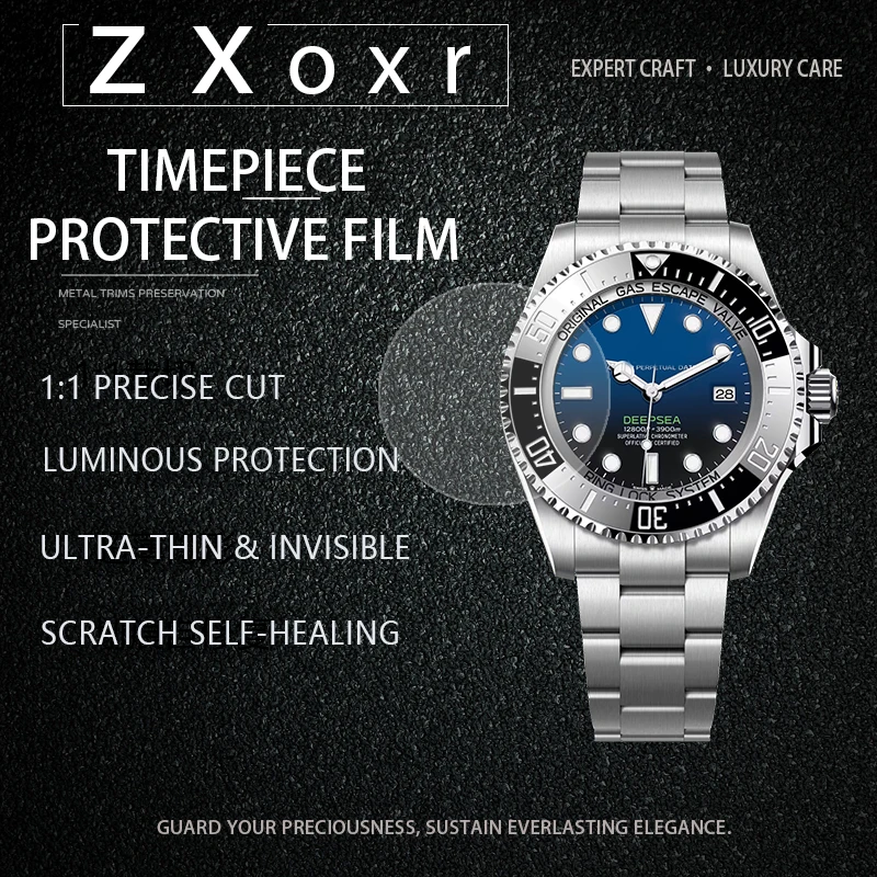 Watch Film for Sea‑Dweller 126660 (44MM) Full Set Waterproof Scratch‑Resistant High‑Transparent Protective Film