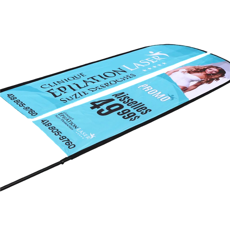 Promotional Usage Advertising Exhibition Event Custom Beach Flag And Banners Outdoor Feather Flag Cheap Promotion Wind Flag