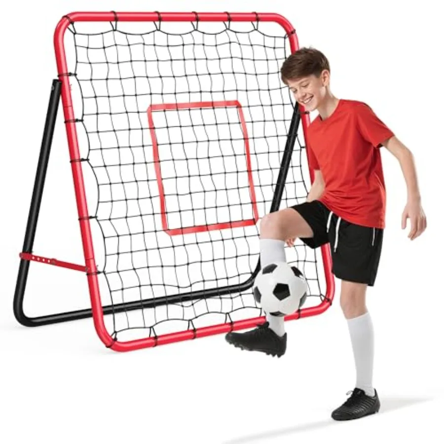 

Soccer Rebounder Net Adjustable Multi-Sport Rebounder Net for Passing Throwing and Ball Control Practice Nets for Baseball Voll