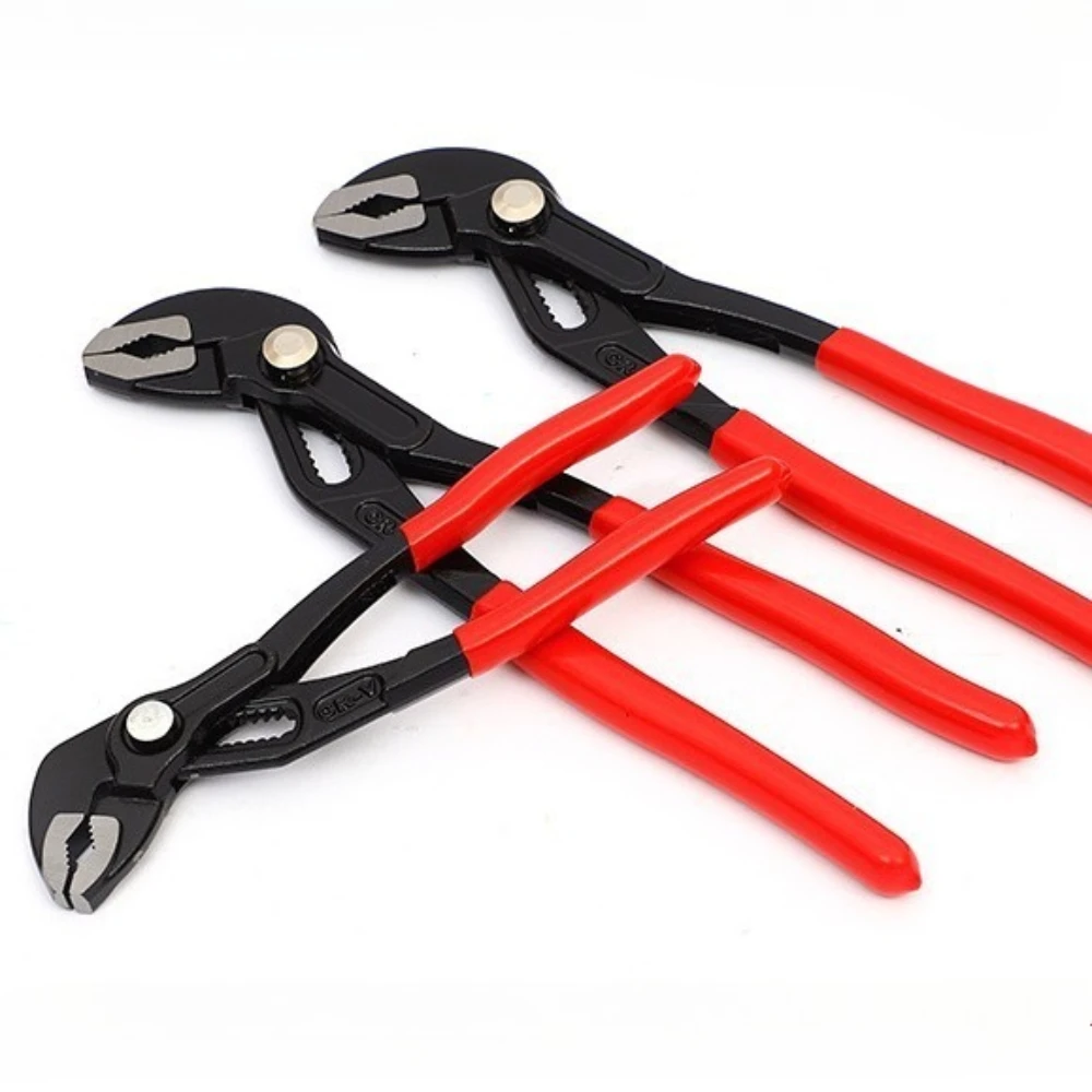 

Multifunction Adjustable Pipe Pliers Press Clamp Groove Joint Spanner Household Tool