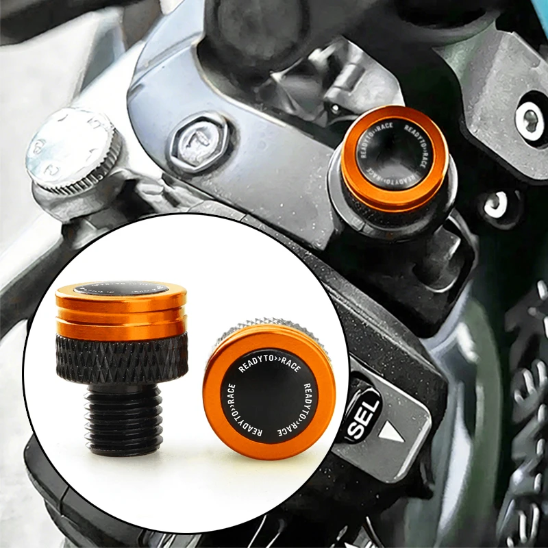 NEW For KTM READY TO RACE Duke 390 125 200 250 690 790 Adventure CNC Motorcycle Rearview Mirrors Hole Plug Screw Bolt Caps Cover