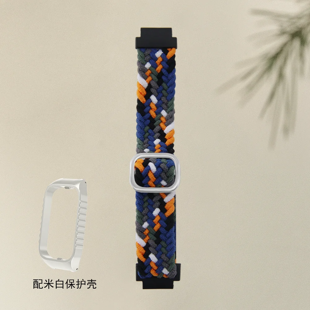 

Return Braided Slide Buckle Strap For Redmi Band 2 Quick Release Breathable Skin-friendly Nylon Adjustable Sport Smartwatch Band