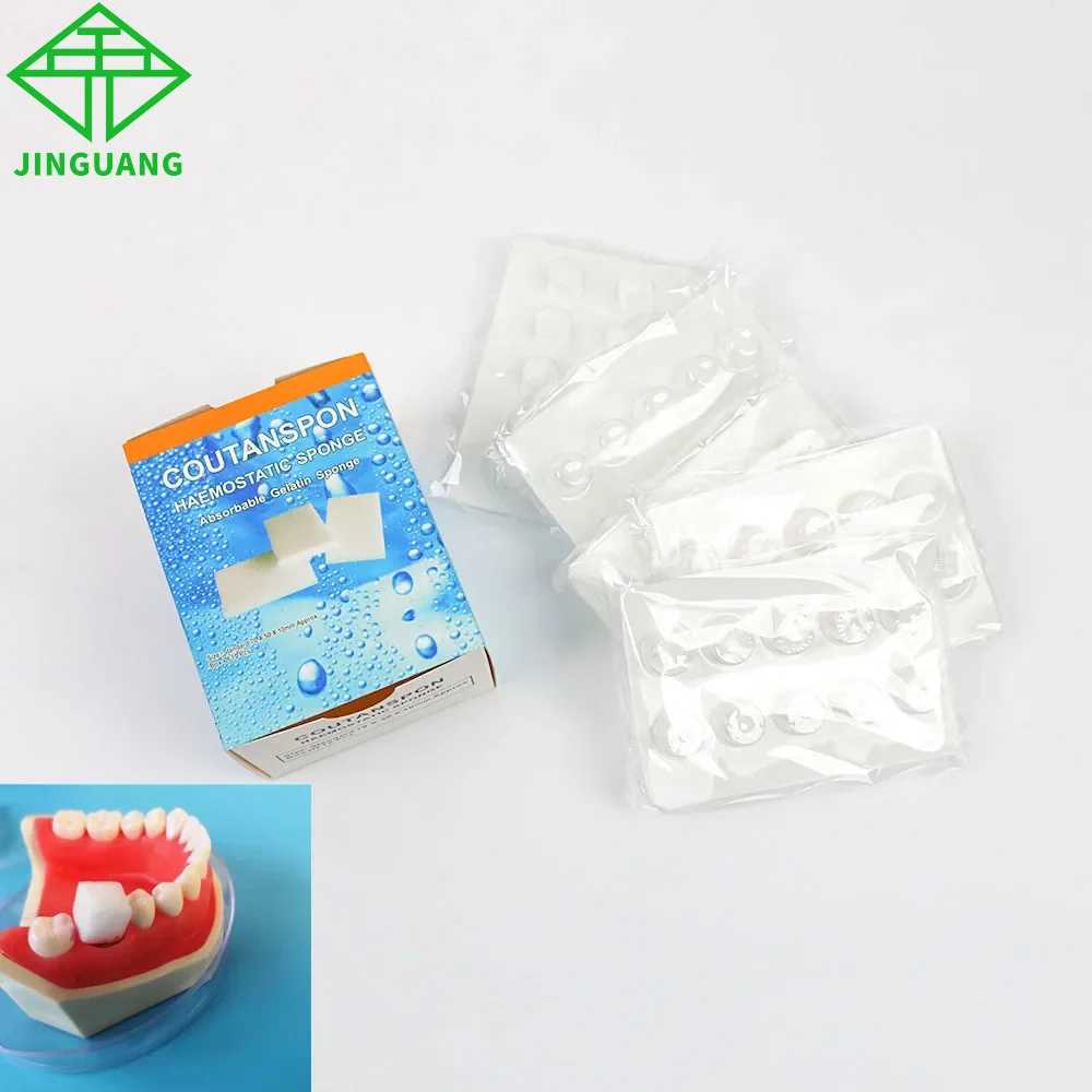 

2 x 50pcs/box Dental Hemostatic Sponge Medical Wound Hemostatic Gelatin Sponge Oral Cotton Roll Dental Clinic Consumables