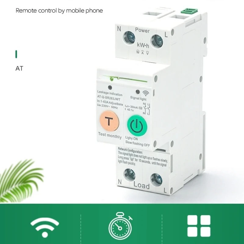 Interruttore automatico differenziale WIFI TONGOU SR263JWT 2P