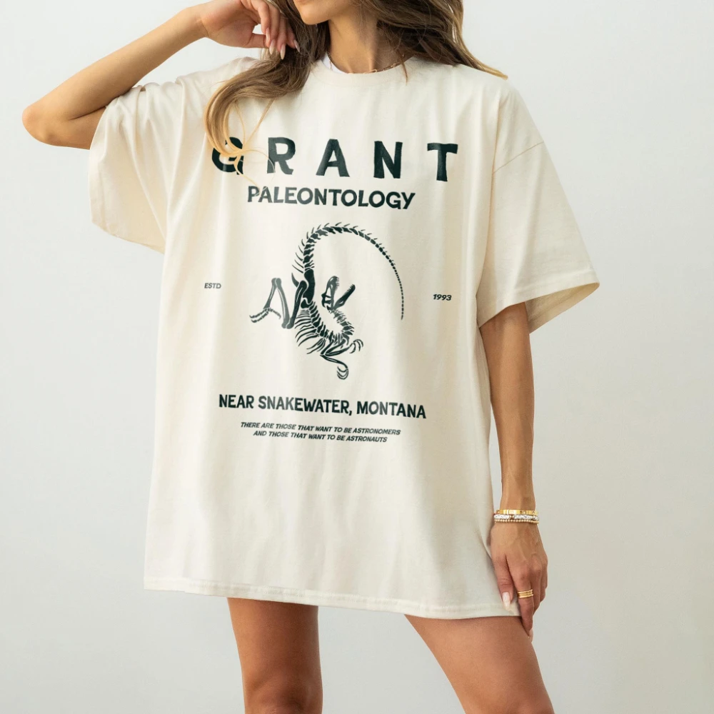 Grant Paleontology Shirt Dinosaur Fossil T-shirt Jurassic Inspired Fan Tee Velociraptor Skeleton Shirt Paleontology Gift Idea - view 2