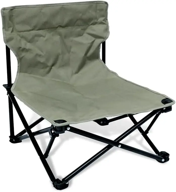 

Low Beach Chairs for Adults, Lightweight Folding Camping Chair, Outdoor Lawn Chair