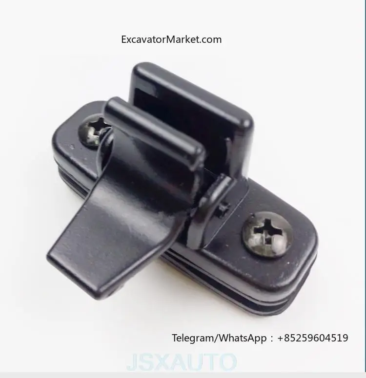 For Kobelco SK60 75 135 140 200 210 230 350-8 excavator glass buckle door window sliding glass clip lock catch