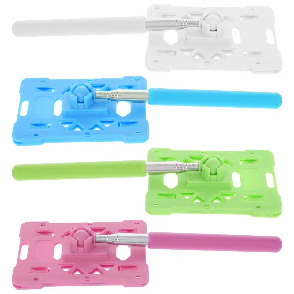 

4Pcs Contactless Car Parking Card Holder Telescopic Swiping Rod Vehicle Toll Payment Pole Parking Access Reacher Grabber