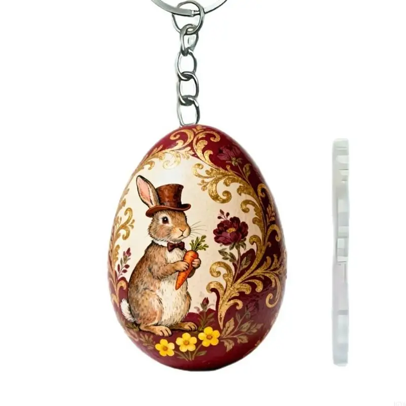 

Spring Celebration Rabbit Party Themed 2D Acrylic Keychain Suitable for Car Accessories Backpack & Purse Decorations D7YA