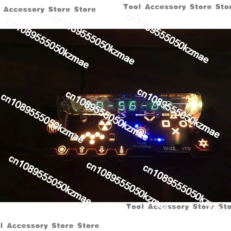 Suitable for button IV-18 VFD tube clock reference digital RGB LED home decoration/remote control digital meter