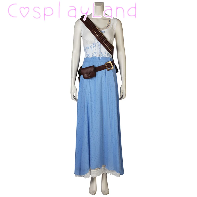 

Blue Dolores Abernath Cosplay Costume Disguise Abernath Dress Skirt Outfit Full Set Comic Con Cosplay Adult Dress Custom Size