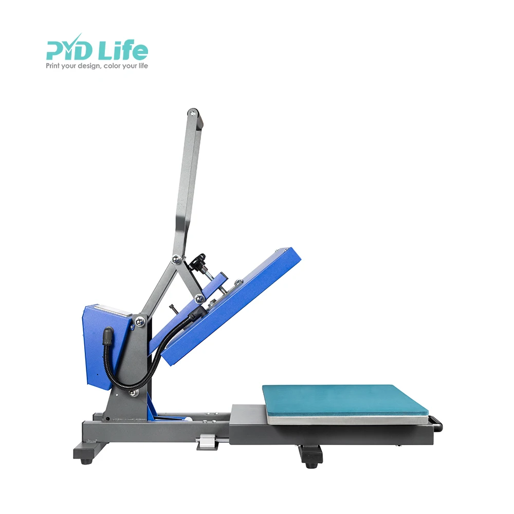 PYD Life Hot Sale Auto Drawer Blue 38x38 40x50 40x60 cm Large Format Sublimation Heat Press Transfer Machine