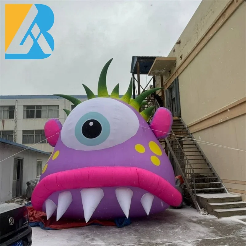 Personalized Halloween Decorative Giant Inflatable Monster for Roof Building Display Toys