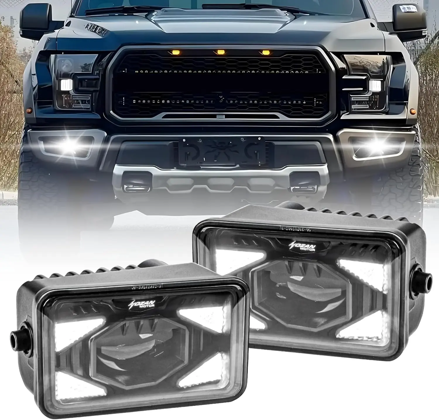 

Светодиодные противотуманные фары F150 в сборе для Ford F150 (2015-2020 всех уровней отделки) 2017-2018 Super Duty, с комплектом фар дальнего света бампера DRL