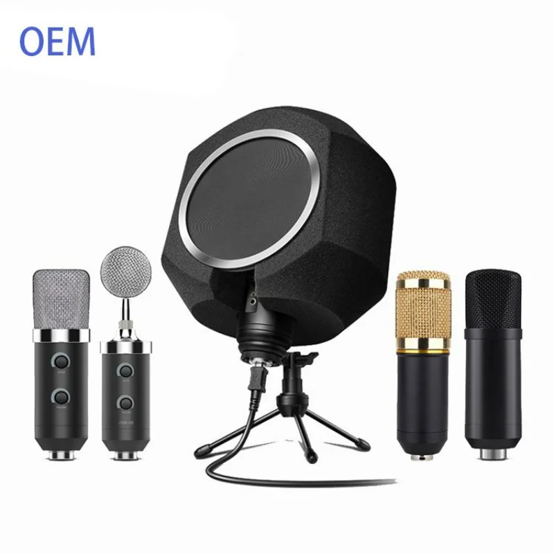 Factory Studio Recording Microphone Vocal Booth Soundproof Isolation Shield Pop Filter Acoustic Windscreen Foam Cover