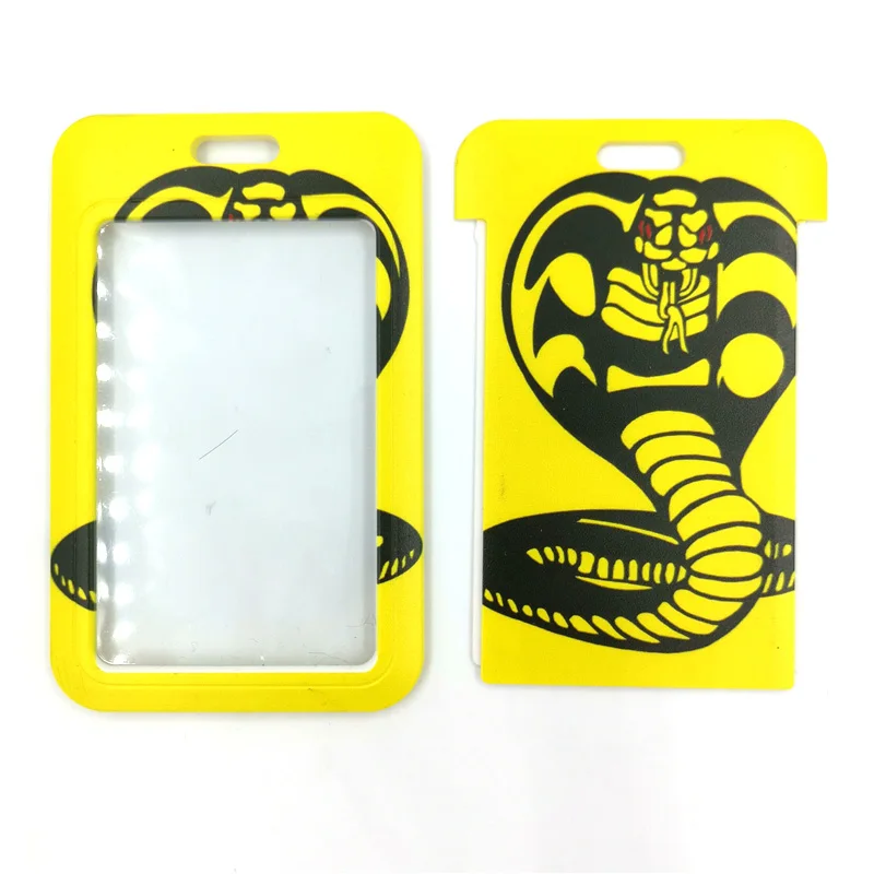 Cobra Kai Snake cordino porta carte di credito ID borsa studente donna Travel Card Cover Badge portachiavi per auto regali accessori decorazioni