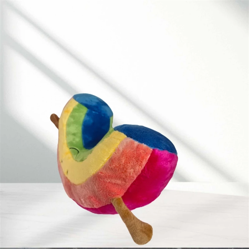 Cute Rainbow Plush Toy Soft Stuffed Animal Pillow Cute Cozy Gift For Kids Teens Women Nursery Bedroom Party Centerpiece