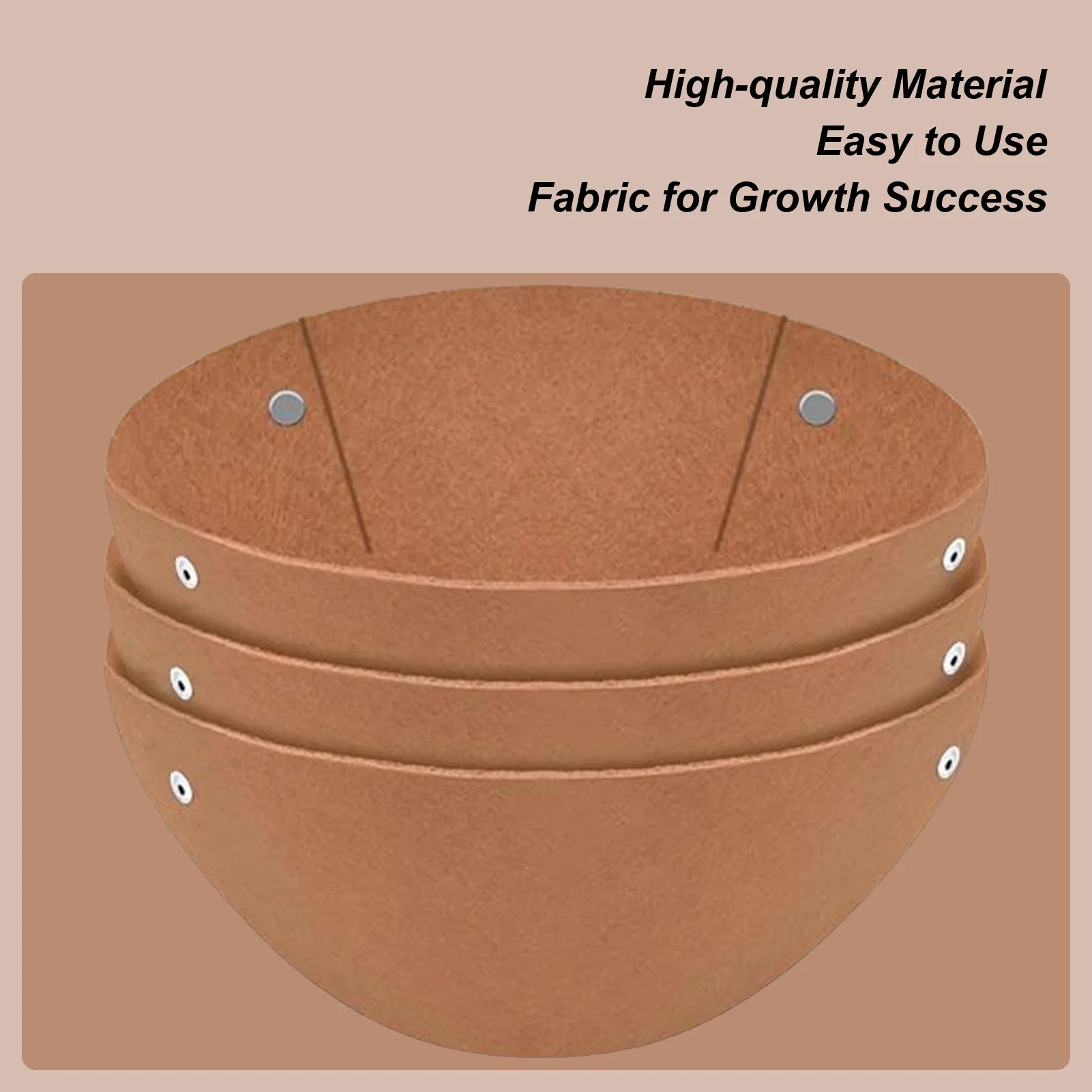 

Flower Basket Liners 3 Pieces Natural Plant Felt Mat Breathable Round Basket Liners For Window Garden Flower Bed Reptiles Orchid