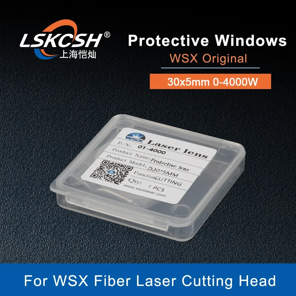 LSKCSH  WSX Original Fiber Laser Protective Lens/Windows 30*5mm 1064nm 0-4000W for WSX Fiber Laser Head NC30 KC13  KC15