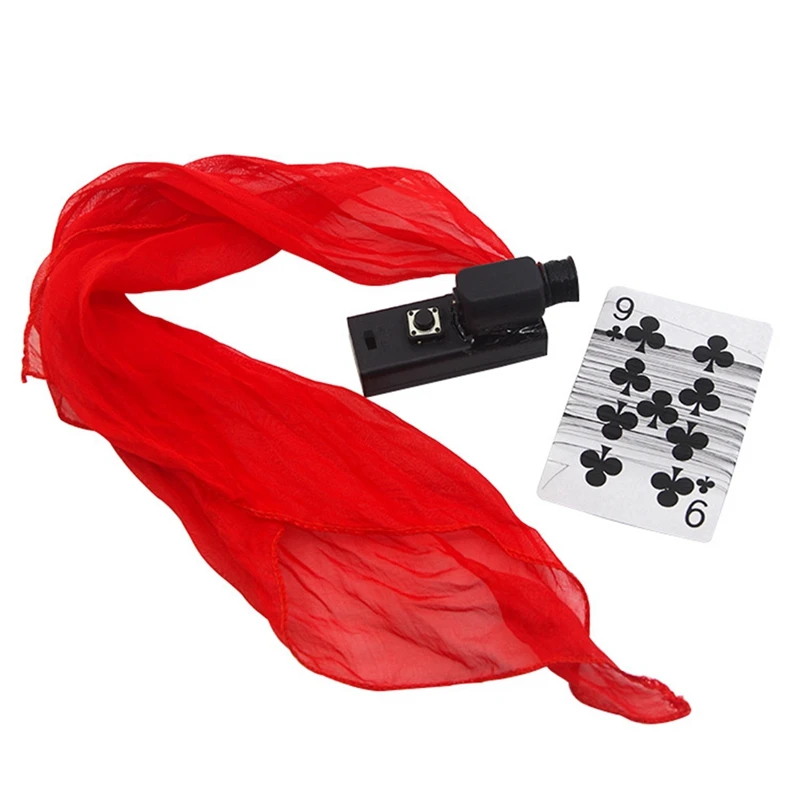 Flying Silk Magic Tricks, Electronical Silk Flying Device For Magician Close Up Magic Accessories Gimmick