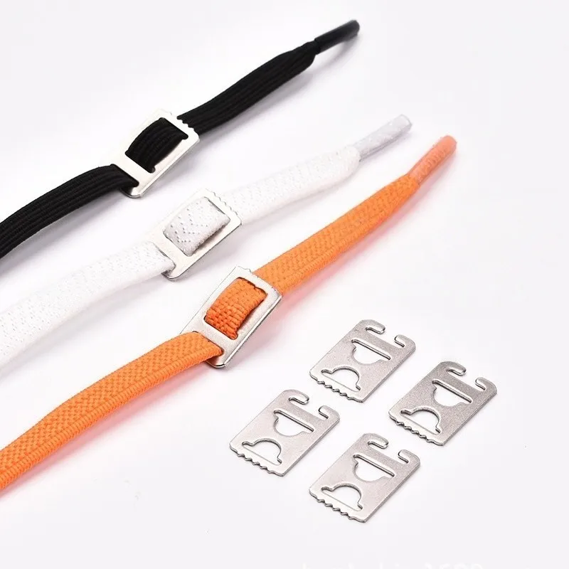 38 pcs Stainless Steel Lace Locks with Easy to Install, ideal for White Sneaker Style and Running Shoes