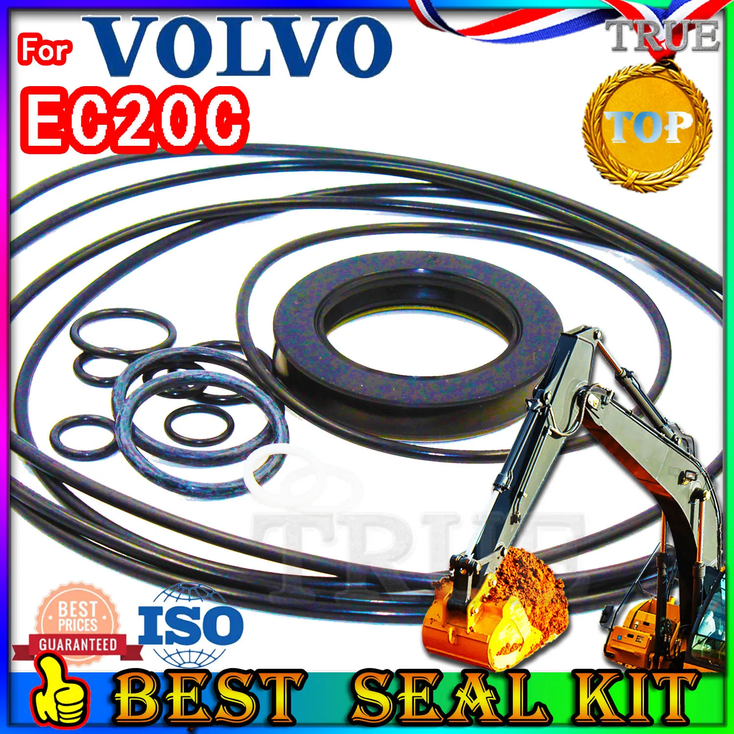 For VOLVO EC20C Oil Seal Repair Kit Boom Arm Bucket Excavator Hydraulic Cylinder Factory Direct Sales wholesale Wheel VEL Blade