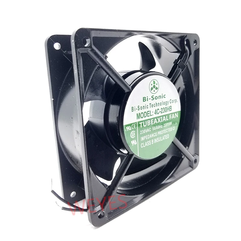 NEW For BI-SONIC 12038 120*38mm AC230V IP55 Waterproof High Temperature Resistance 4C-230HB Cooling Fan