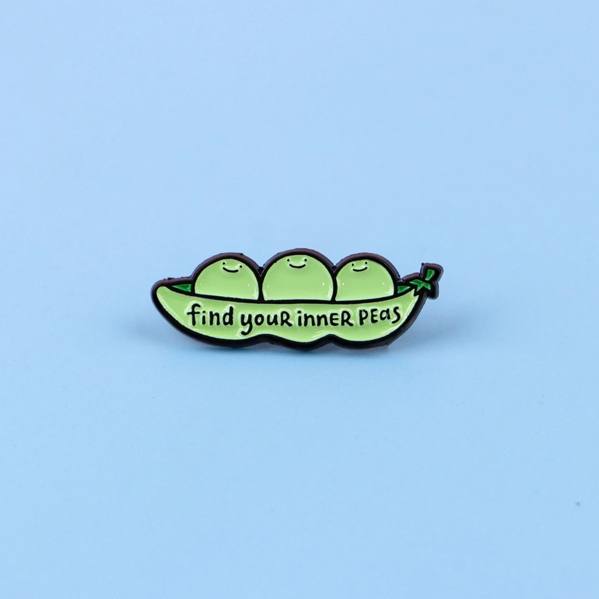FIND YOUR INNER PEAS Trendy Cartoon Series Lapel Brooch Badge Pin Denim Bag Gift Men Women Fashion Jewelry Accessories