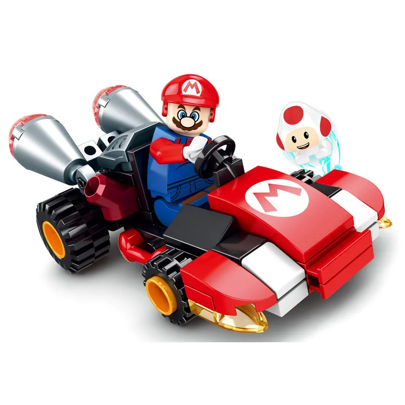 Super Mario Bros Pull-Back Karting Figures – Luigi, Bowser, Peach, Yoshi & Toad 4