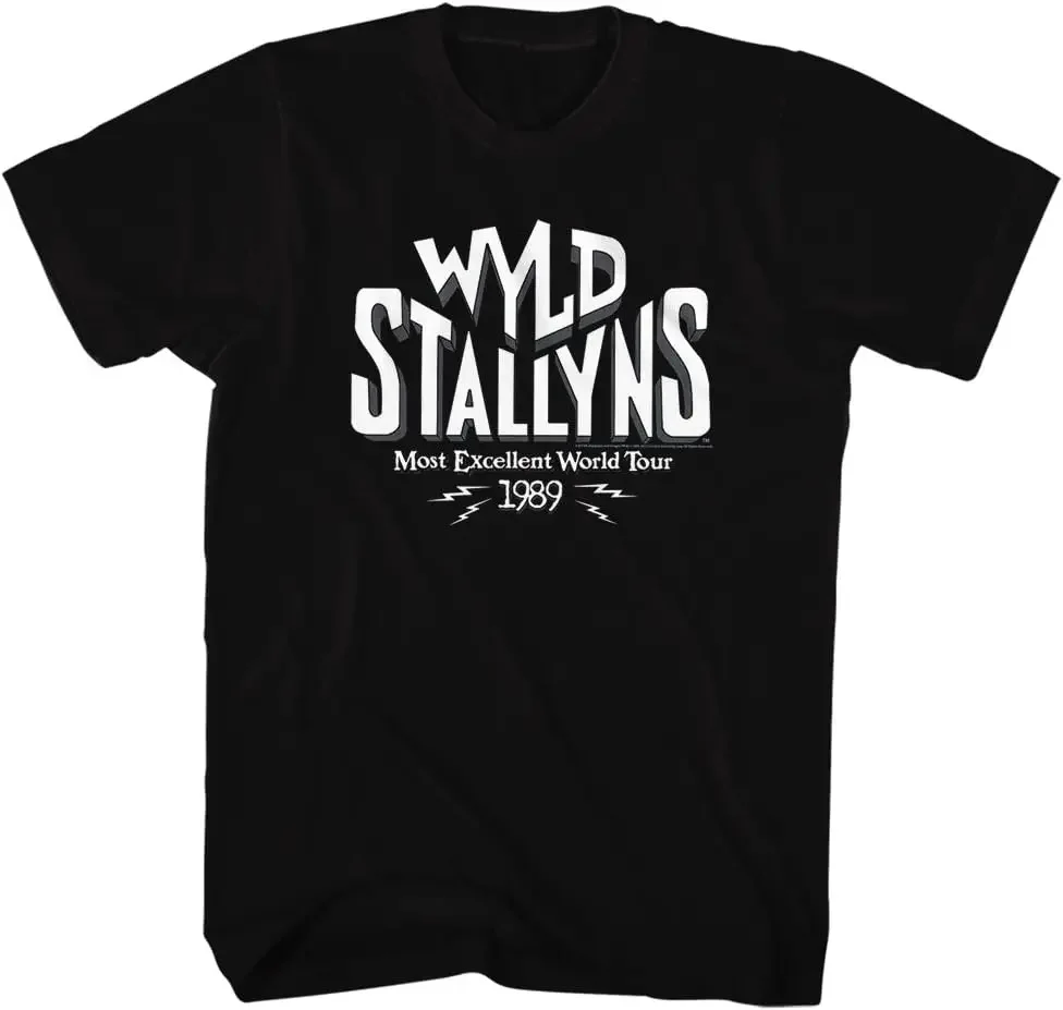 Bill and Ted Movie Funny Comedy WYLD Stallions Adult T-Shirt Tee