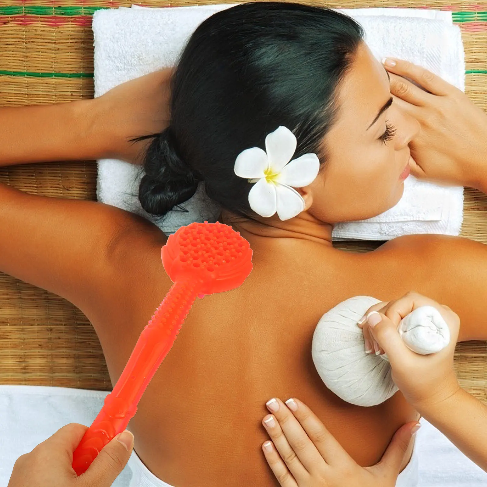 

Body Massage Pat Silicone Hammer Knocker for Hips Legs Head Multi-Use Therapy Tool Comfortable Grip to Boost Immune System