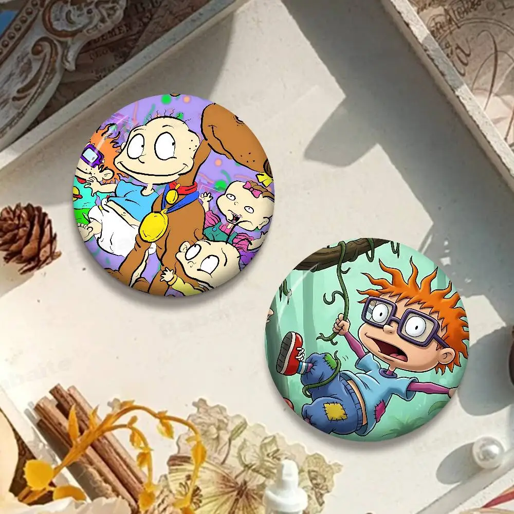 Cartoon R-Rugrat 58mm Handmade Brooch Cartoon Cosplay Badge on Backpack Jewelry Accessories Gifts