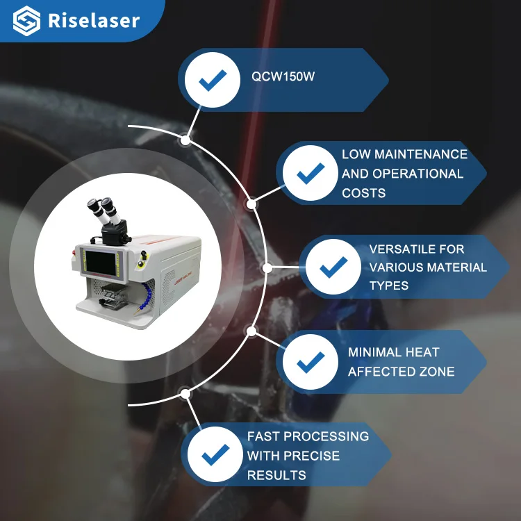 100W bijoux appropriés Laser soudeuse Laser bijoux Machine de soudage or soudage bijoux soudeuse par points Machine de soudage