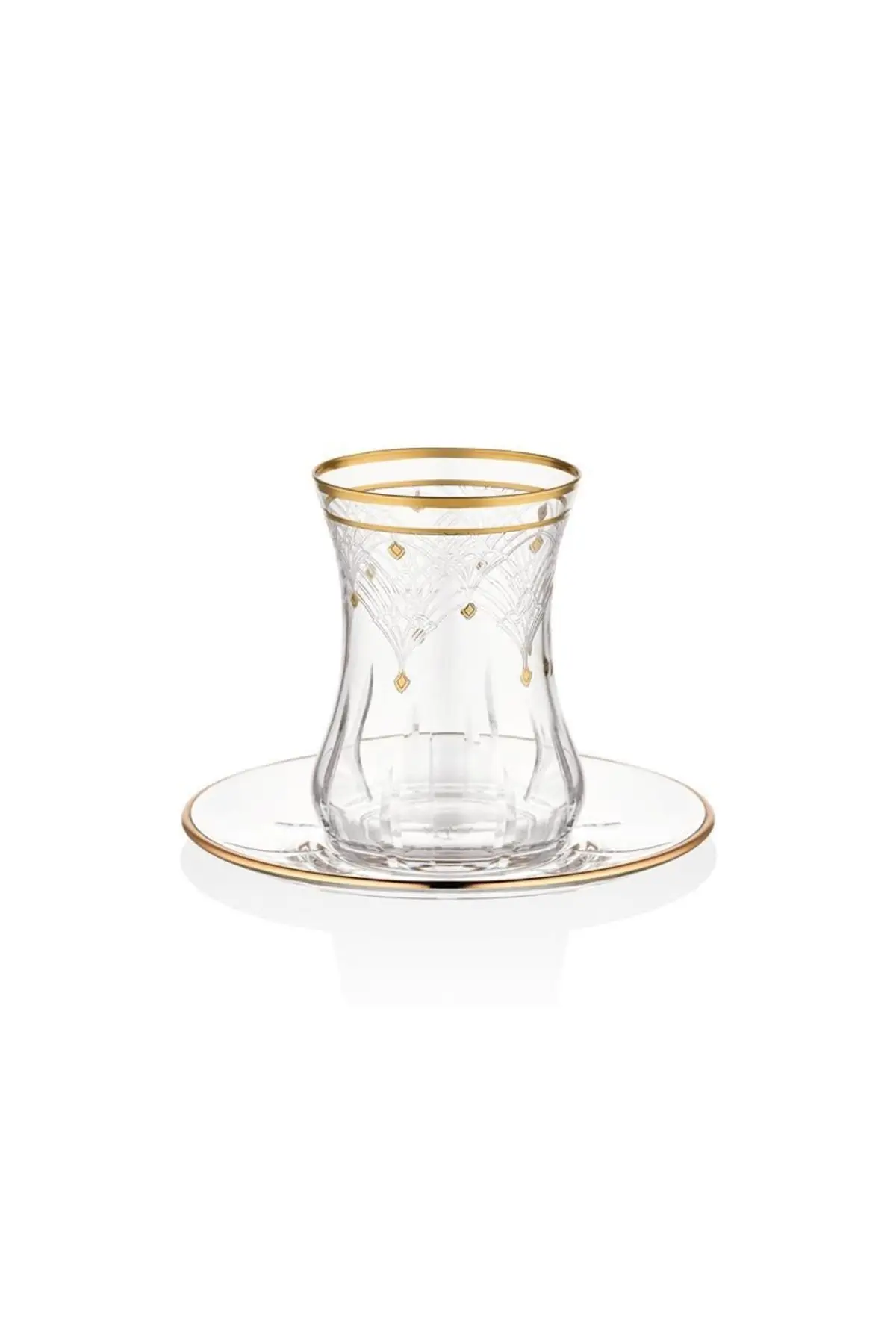 

DOLBOVI M00719 12 Piece Tea Takımı Camellıa 01 English Tea Glass Cup