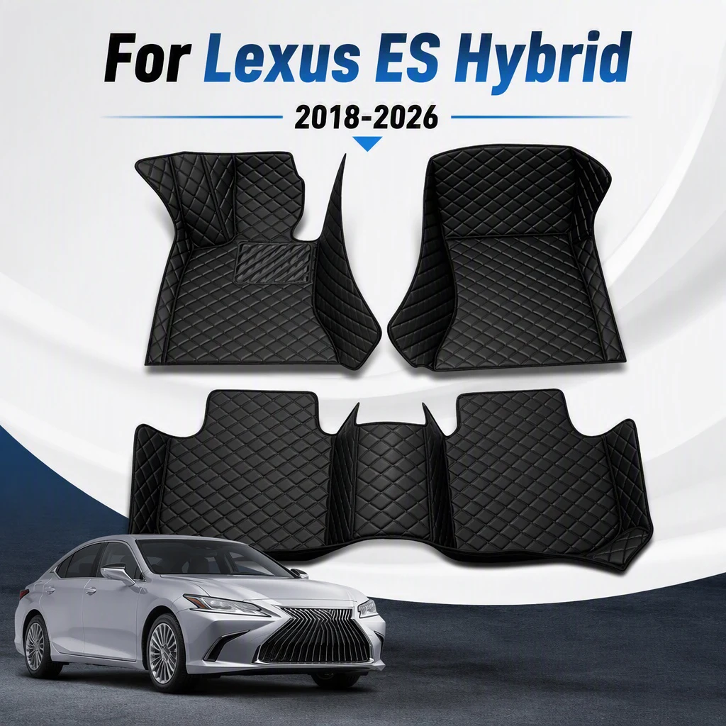 LHD Car Floor Mat For Lexus ES Hybrid 2018-2026 Custom Leather Carpet Car Accessories Car Interior Decor Styling