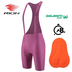 RION-pantalones cortos de ciclismo para mujer, Mono de bicicleta de montaña, tirantes femeninos, ropa de bicicleta de carretera 8H Dolomiti Pro, Verano