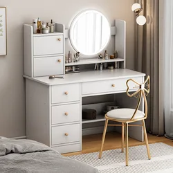 Dressing Table Bedroom Modern Minimalist Makeup Cabinet  Small Desk Dresser Integrated