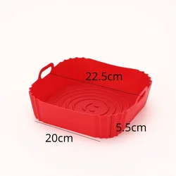 Grilles en silicone pour friteuse à air carrée, outil de cuisson de gâteaux, polymères spéciaux, accessoire de cuisine domestique, qualité alimentaire