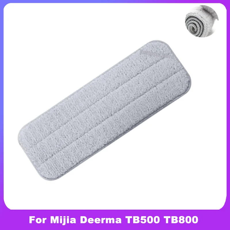 1 pz per Mijia Deerma TB500 TB800 Mop per Mi Mijia Water Spray Mop 360 rotante panno di pulizia testa panno in fibra di carbonio di legno