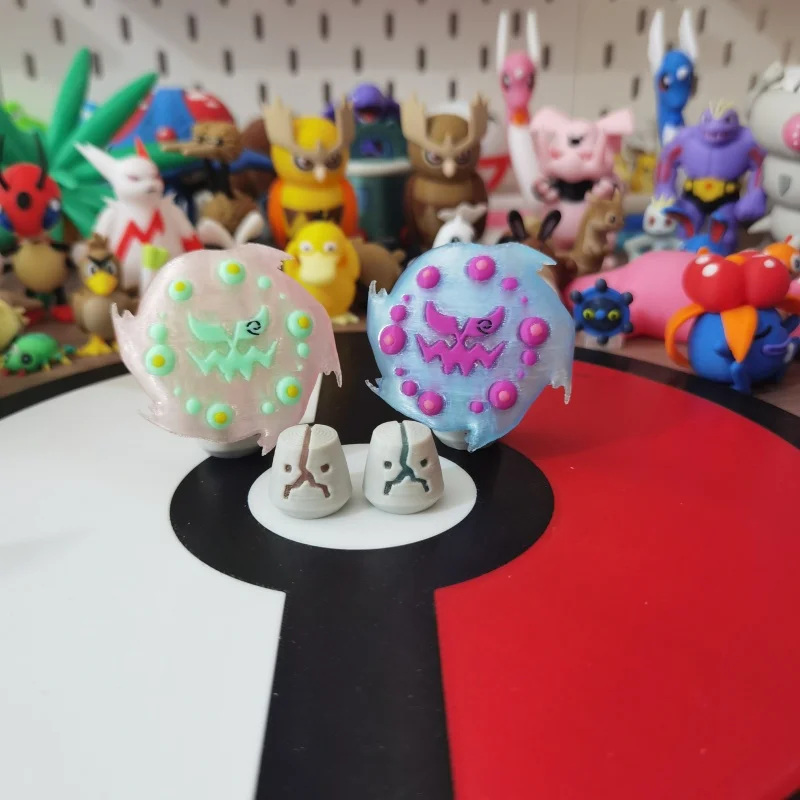 Nieuwe Anime Pokemon Spiritomb Slaking Figuur Aandeel Wereld 1:20 Diy 3D Afdrukken Karakter Kawaii Desktop Decoratie Model Speelgoed