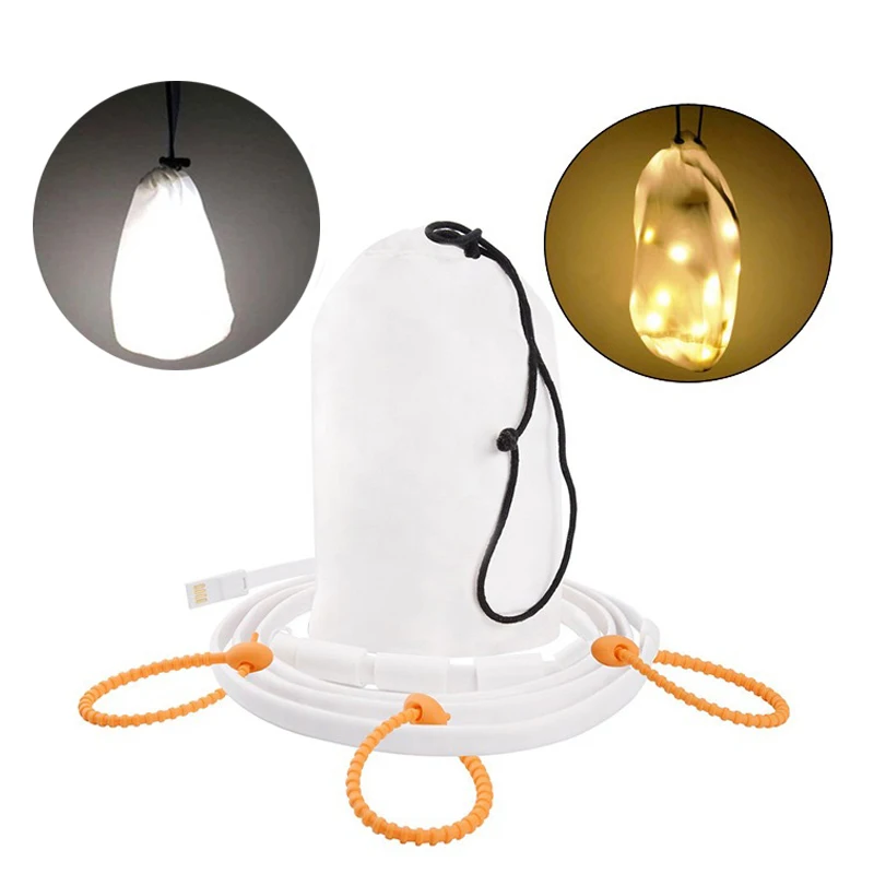 Magnetic Led Strip Lights White Usb Camping Waterproof Led Tape Light 5V Led Lights Strips Portable Led Lights Strips Outdoor