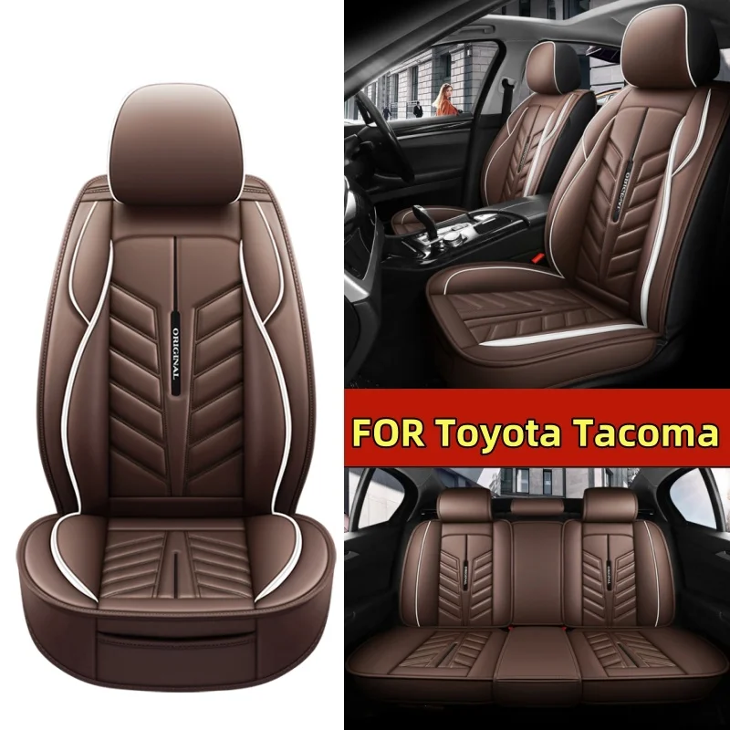 

Чехол на автомобильное сиденье Toyota Tacoma из искусственной кожи, удобный пояс, высококачественный полный комплект, чехол на сиденье с полным запахом на четыре сезона