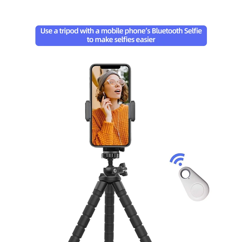 Mini Flexibles Oktopus-Stativ mit 360° Drehung ° Kugelkopf, 1/4-Zoll-Schraube, tragbarer Tischständer für GoPro-Kamera, Webcam, Smartphone, Vlogging – Detail 6