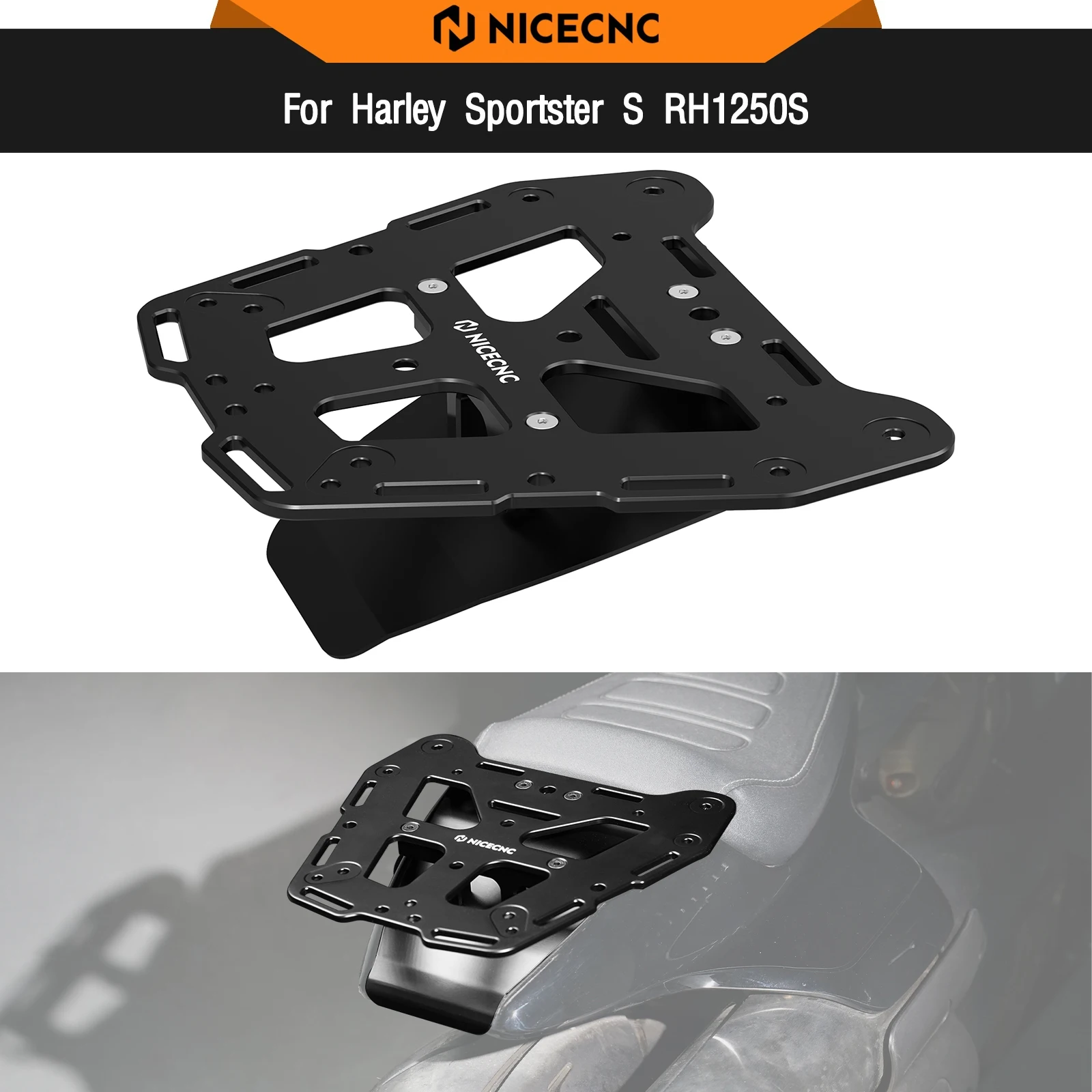 

For Harley Sportster S RH1250S 2021-2024 Rear Luggage Rack Cargo Rack Saddlebag Bracket Holder RH 1250 S RH1250 S RH 1250S