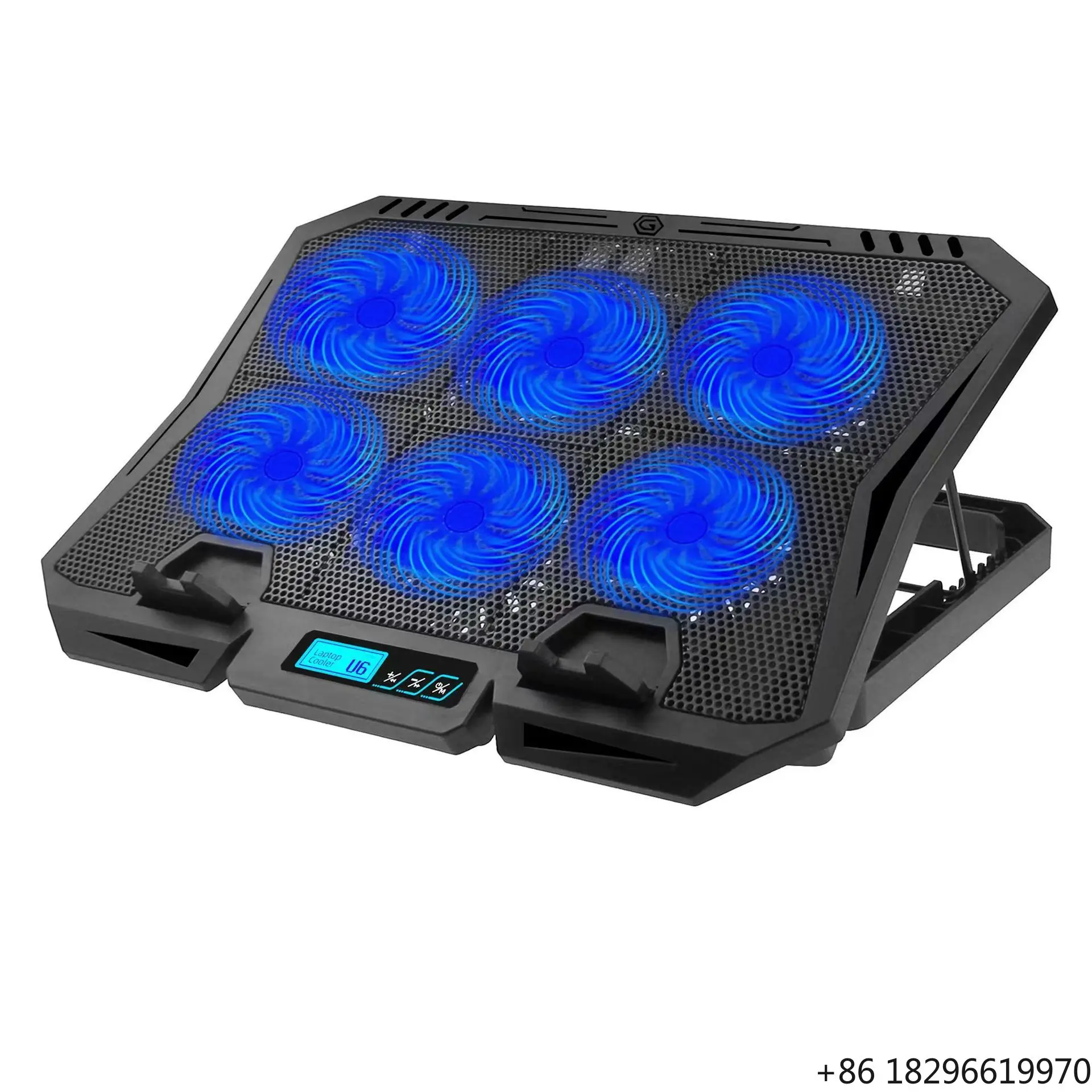 Adjustable 360 Rotation Notebook Cooler,Laptop Stand with Fan for Gaming