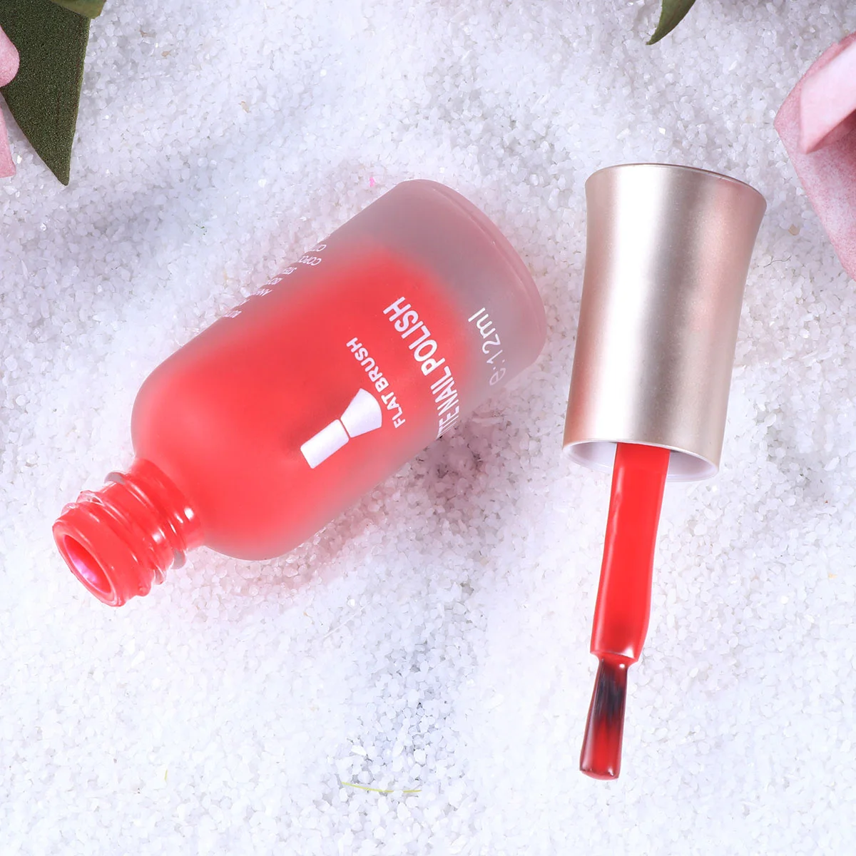 Vernis pour Nail Art, Gel de Texture pour accessoires d'ongles, vernis à couche de finition mate, 12 Ml