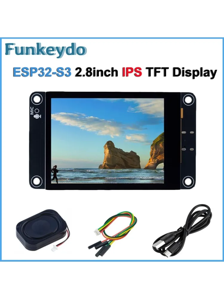 Płytka rozwojowa ESP32-S3 z 2,8-calowym ekranem dotykowym IPS TFT, moduł LCD 240x320, wyświetlacz ESP32 z obsługą Xiaozhi AI dla Arduino IDE LVGL — zdjęcie produktu 7