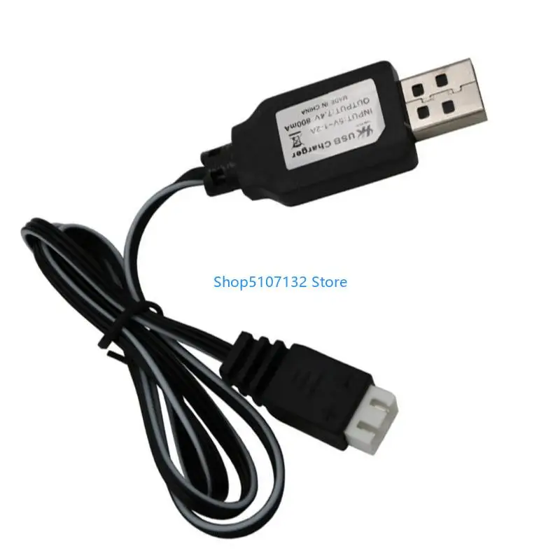 

87HD Portable 7.4V Battery Charging Cable USB to Three-hole Charging Adapter