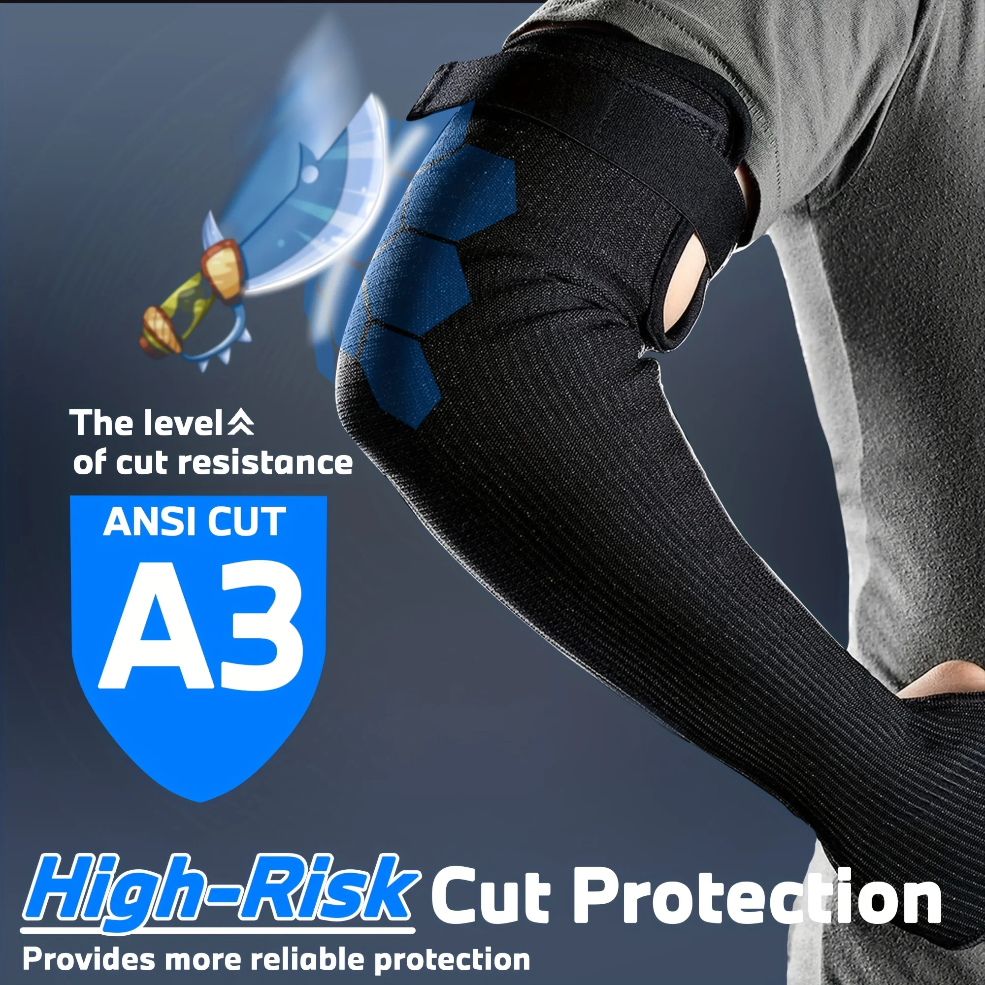 Ultra-Comfort Cut Resistant Sleeves for Thin Skin and Bruising, Cooling Protective Arm Sleeves for Gardening, Farming, Yard
